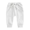 Baby Boys Jogger Trousers, Elastic Waist Sweatpants with Drawstring & Pockets, Solid Casual Pants for Spring