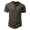 Summer Men Casual Henley Collar Solid Color Short Sleeve T Shirt For Men Polo Style High Quality Me 2