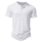 Summer Men Casual Henley Collar Solid Color Short Sleeve T Shirt For Men Polo Style High Quality Me 3