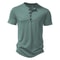 Summer Men Casual Henley Collar Solid Color Short Sleeve T Shirt For Men Polo Style High Quality Me 5