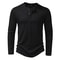 Mens Autumn Cotton Button Long Sleeve Henley Neck TShirt Casual Solid Color Breathable Slim Fashion 7