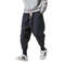 Mens Cotton Linen Harem Pants Elastic Waist Joggers Baggy Dropcrotch Streetwear Trousers Solid Casu 0