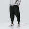 Mens Cotton Linen Harem Pants Elastic Waist Joggers Baggy Dropcrotch Streetwear Trousers Solid Casu 1