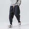 Mens Cotton Linen Harem Pants Elastic Waist Joggers Baggy Dropcrotch Streetwear Trousers Solid Casu 5