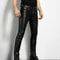 Mens Faux Leather Skinny Motorcycle Pants Rock Style PU Leather Dance Pants Slim Fit Night Club Fas 2