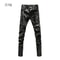 High Street Fashion PU Leather Pants for Men, New Winter Skinny Biker Motorcycle Trousers Male Stage Club Wear