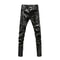 High Street Fashion PU Leather Pants for Men, New Winter Skinny Biker Motorcycle Trousers Male Stage Club Wear