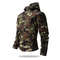 Mens Lurker Shark Skin Soft Shell Tactical Jacket Waterproof Fleece Hooded Camouflage Hunting Coat Outdoor Autumn Cloth