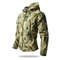 Mens Lurker Shark Skin Soft Shell Tactical Jacket Waterproof Fleece Hooded Camouflage Hunting Coat Outdoor Autumn Cloth