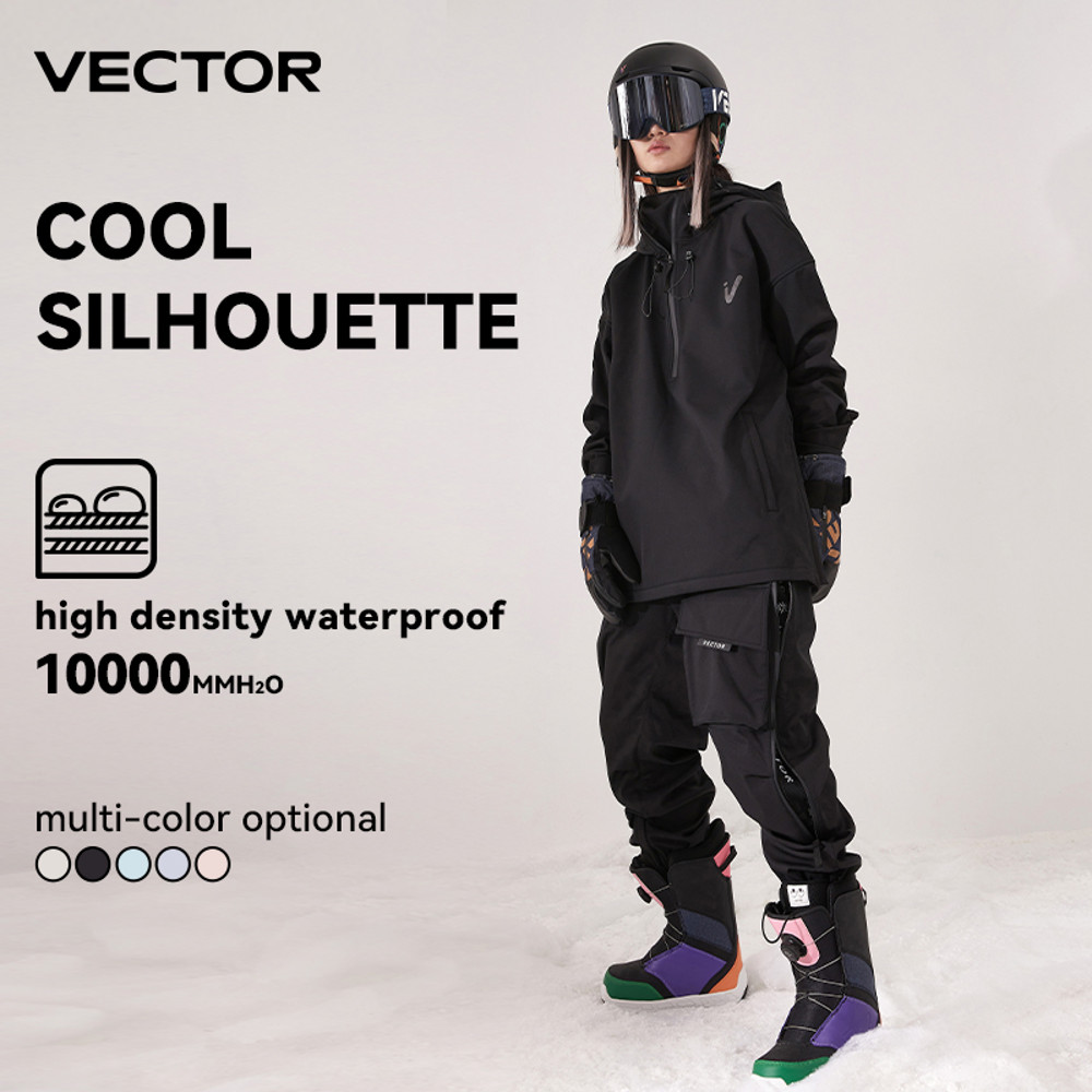 Warm Windproof Ski Jacket For Men Women Solid Color Waterproof Winter Overalls Outdoor Snowboard Cl 4