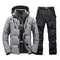 Thermal Skiing Down SUIT New Winter Ski Suit Men Warm Snowboard Bibs Pants Male Snowmobile Clothing 9