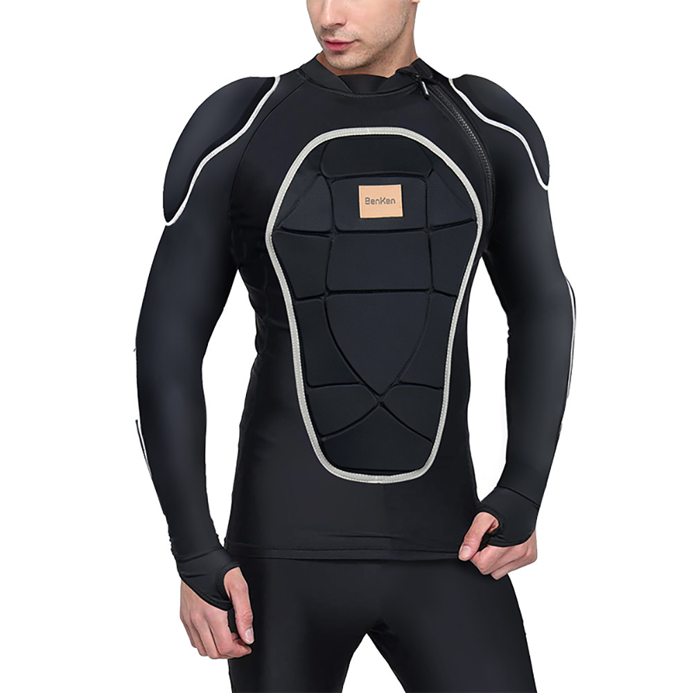 Snowboard Wear Winter Skiing Jacket Body Back Chest Armor Warm Underwear For Women Men Motorcycle S 0