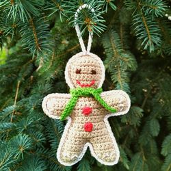 Crochet patterns for beginners step by step Crochet Christmas ornaments gingerbread man pattern easy Amigurumi pattern