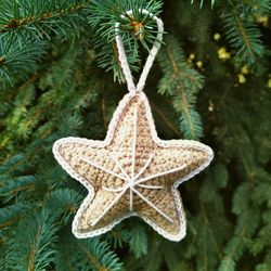 Easy crochet Christmas decorations patterns for beginners pdf Christmas tree ornaments star gingerbread amigurumi
