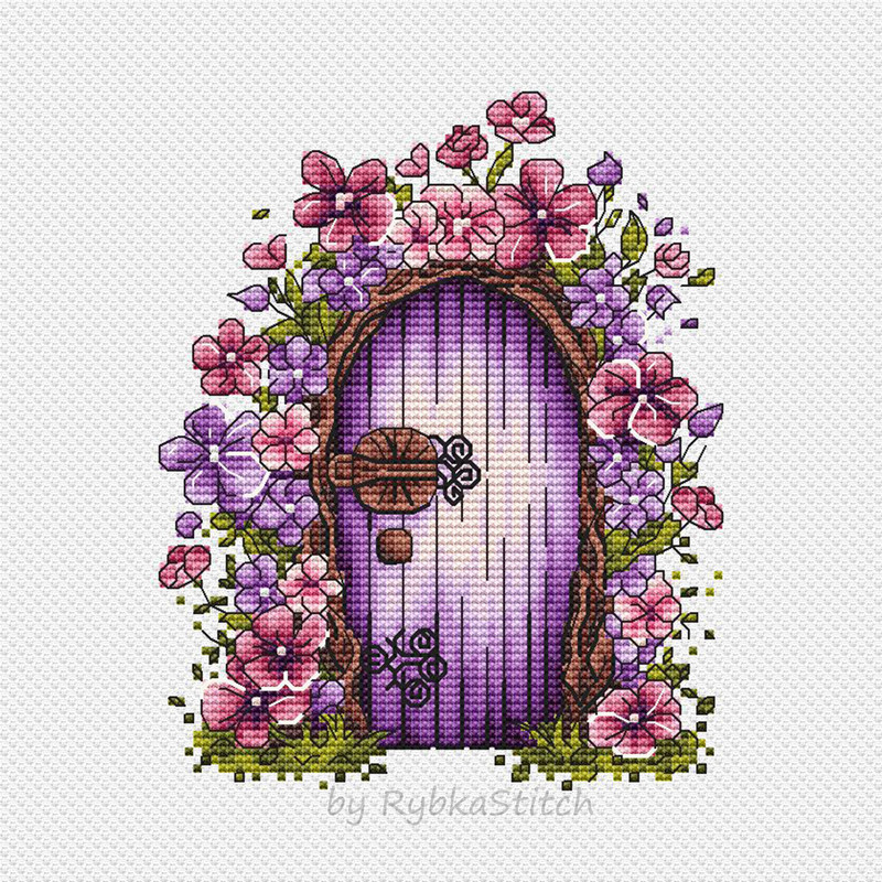 Spring Cross Stitch Pattern PDF Download Flowers Cross Pattern Spring Decor Flower Embroidery Insta 2