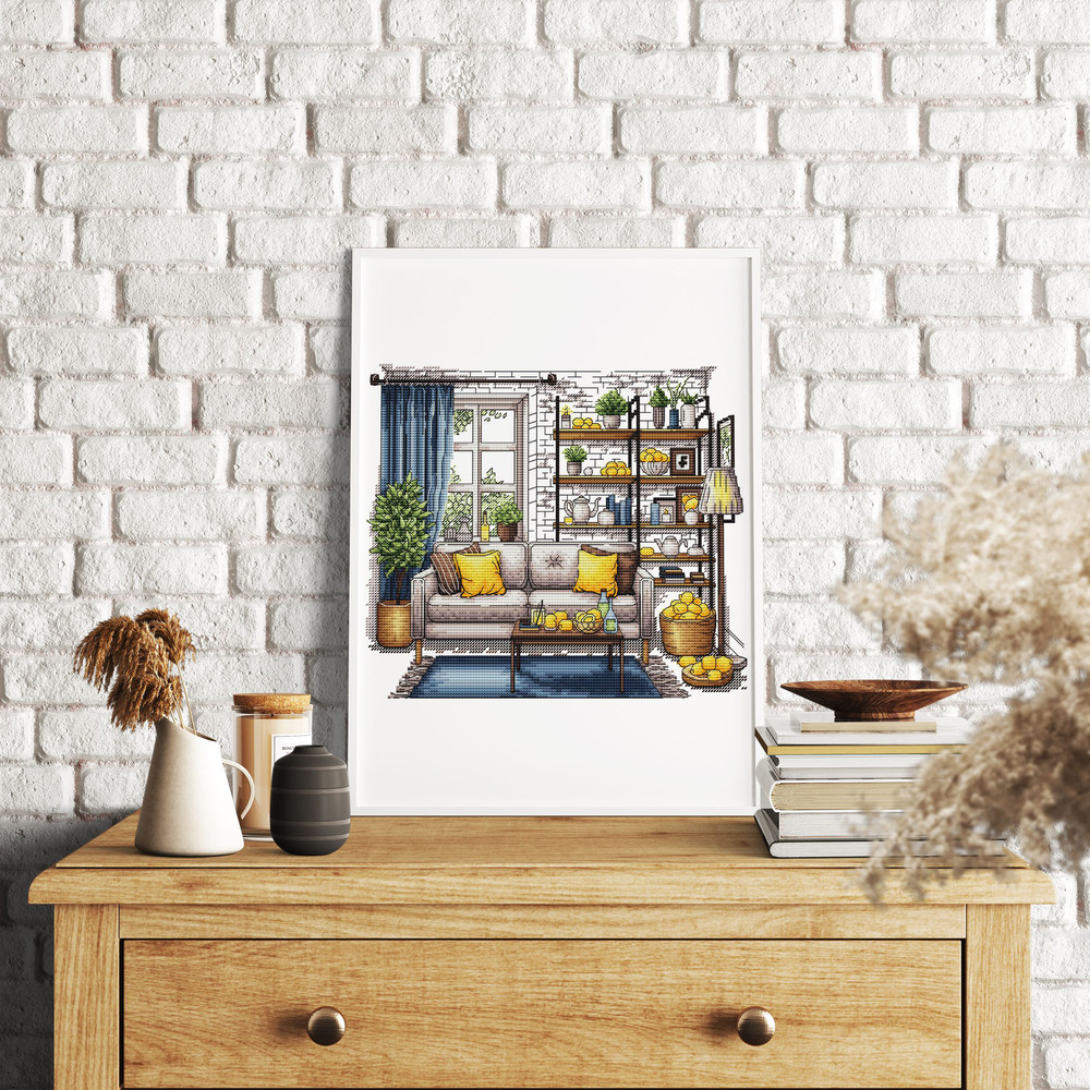 Cross Stitch Patterns Lemons Cross Pattern Interior Embroidery Decorative Embroidery Lemons Room Em 8