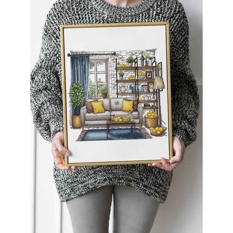 Cross Stitch Patterns Lemons Cross Pattern Interior Embroidery Decorative Embroidery Lemons Room Em 6