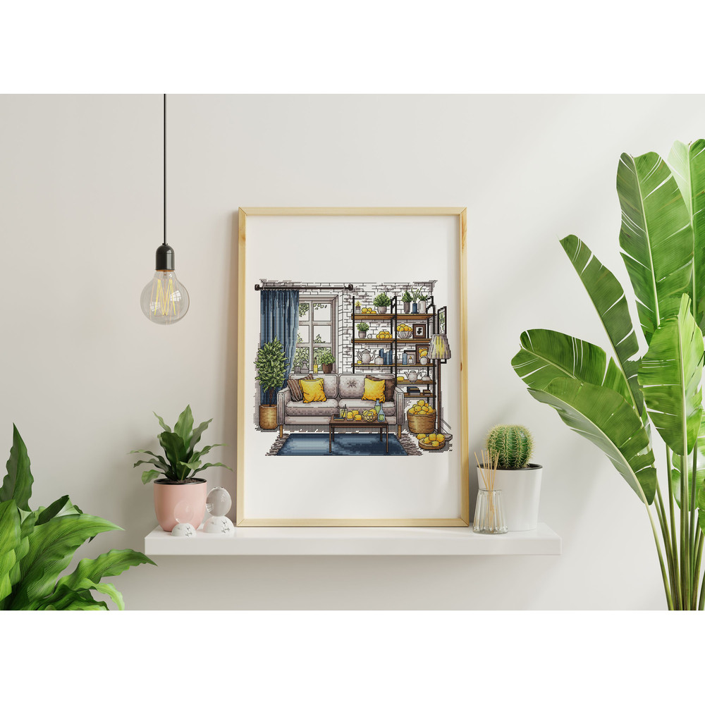 Cross Stitch Patterns Lemons Cross Pattern Interior Embroidery Decorative Embroidery Lemons Room Em 9