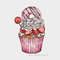 Cupcakes Cross Stitch Pattern PDF Sweet Cupcake Counted Cross Stitch Kitchen Decor Strawberry Cupca 2