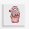 Cupcakes Cross Stitch Pattern PDF Sweet Cupcake Counted Cross Stitch Kitchen Decor Strawberry Cupca 0