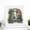 Garden Pattern For Cross Stitch Interior Embroidery PDF Green Garden Embroidery PDF Terrace Window 4