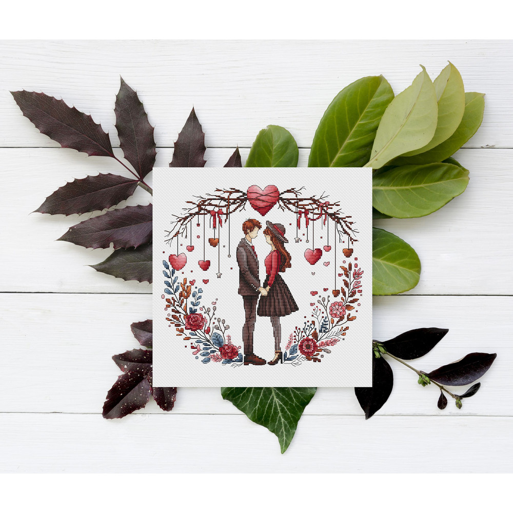 Valentines Day Cross Stitch Patterns PDF Valentines Day Decor Valentines Day PDF Download Romantic 7