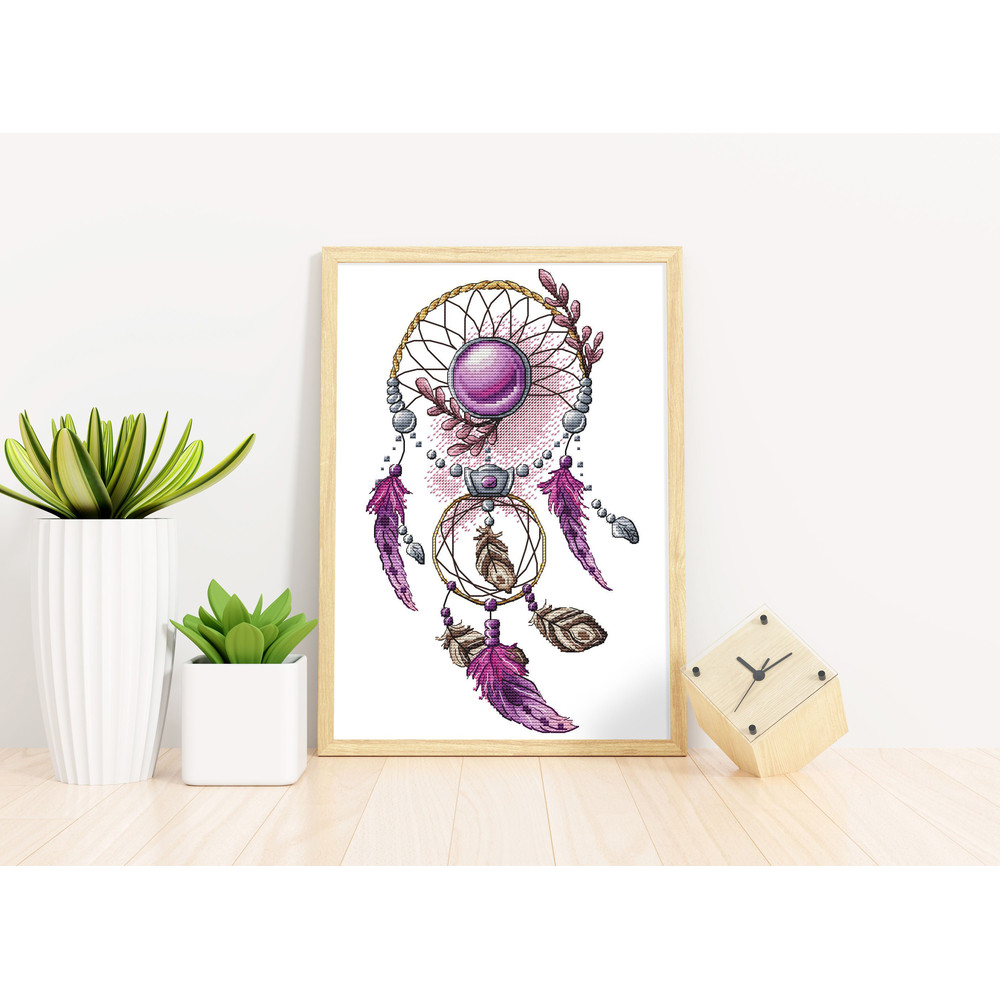 Dreamcatcher Cross Stitch Pattern PDF Dreamcatcher Counted Cross Stitch Feathers Cute Stylish Embro 9