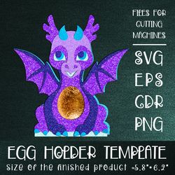 Beautiful Dragon | Easter Egg Holder | Paper Craft Template