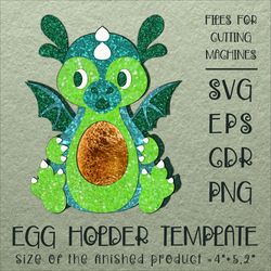 Little Dragon | Easter Egg Holder | Paper Craft Template