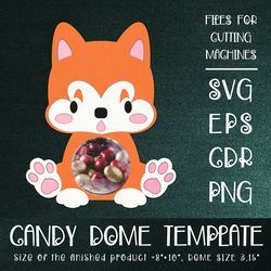 Japanese Akita | Candy Dome Template | Sucker Holder | Paper Craft Design