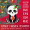 Panda Bear Christmas Candy Holder Template 0