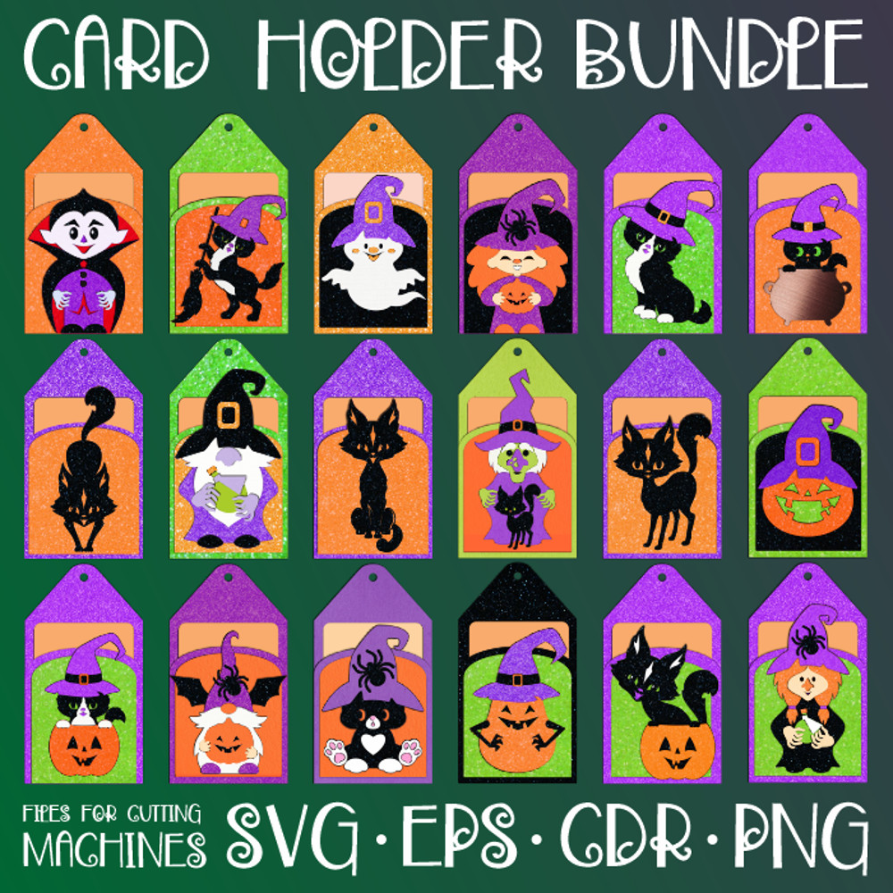 Halloween Gift Card Holder Bundle 0