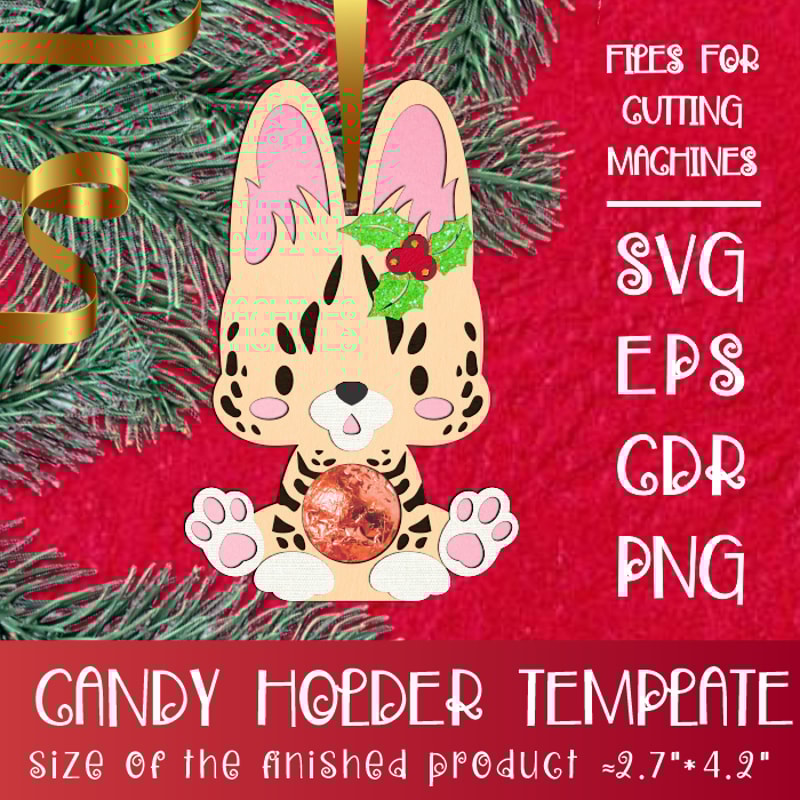 Cat Breeds Candy Holder Bundle Cristmas Ornaments 7