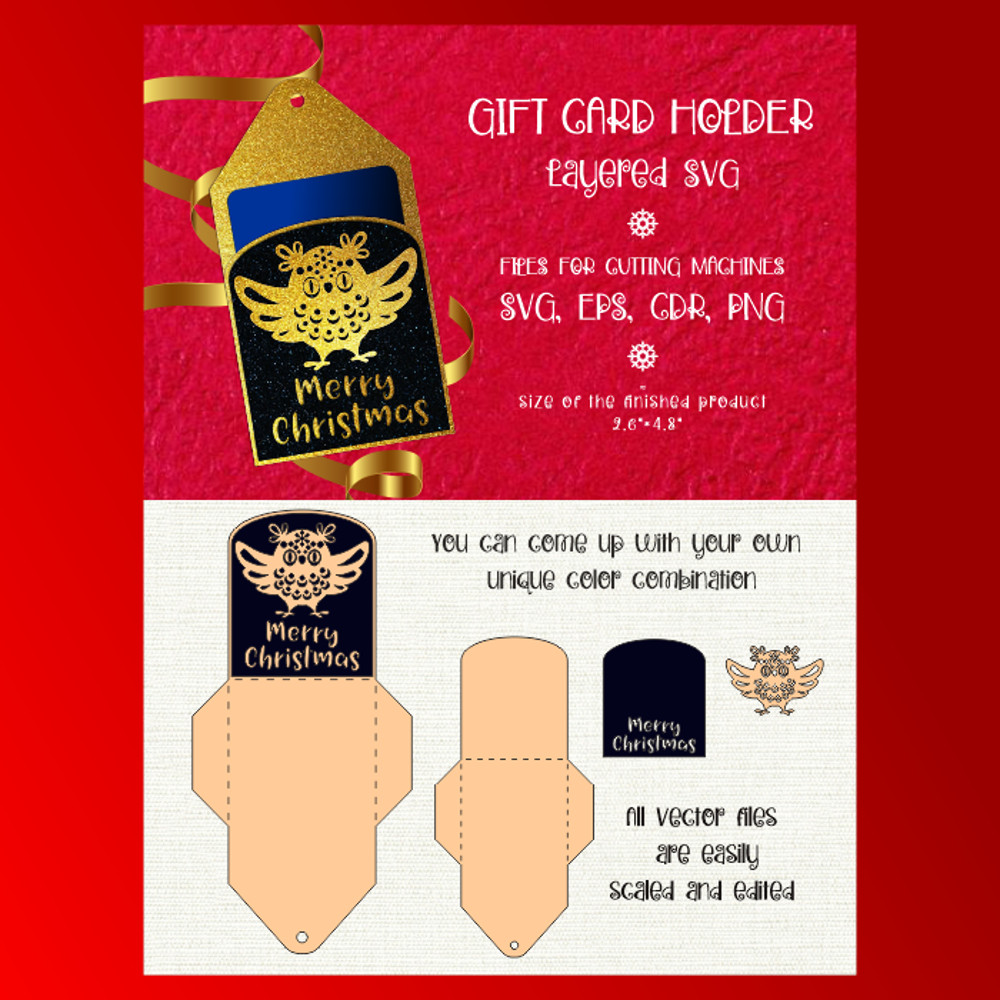 Christmas Animals  Gift Card Holder Bundle 3