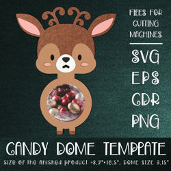 baby deer - candy dome template-sucker holder
