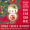 Baby Owl Christmas Candy Holder Template 0