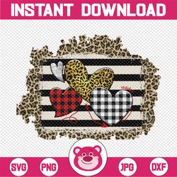 download valentine leopard love hearts sublimation design clipart png digital paper