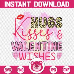 hugs kisses valentine wishes png, png, sublimation, kisses png, hug valentine's day