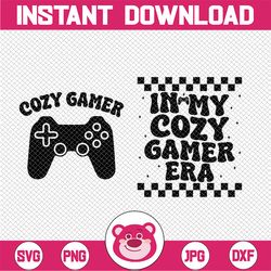 in my cozy gamer era svg, cozy gamer girl svg, video game lover svg, christmas png, digital download