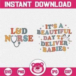 Labor And Delivery Nurse Svg, Ob Nurse Baby Catcher L&D Nurse Svg, L and D Nurse Svg, Christmas Png, Digital Download