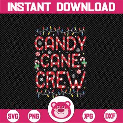 candy cane crew funny christmas candy cane lover xmas svg, candy cane xmas light svg, christmas png, digital download