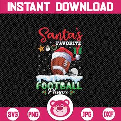 It's My Birthday Christmas Svg, Funny Bday Santa's Favorite Football PlayXmas Light Svg, Christmas Png, Digital Download