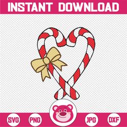Christmas Candy Cane Santa Xmas Love Svg, Candy Cane Santa Hat Xmas Svg, Christmas Png, Digital Download