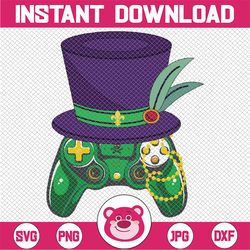 Mardi Gras Video Game Controller Jester Hat Costume Png, Costume Video Game Jester Hat American Flag Adult Png Digital D