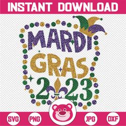 Happy Mardi Gras 2023 Jester Png, Mardi Gras Carnival Png, Fat Tuesday Png, Mardi Gras Png, Digital Download