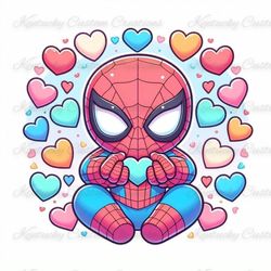 Spiderman Valentines Day Kids PNG