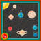 Solar system cross stitch pattern
