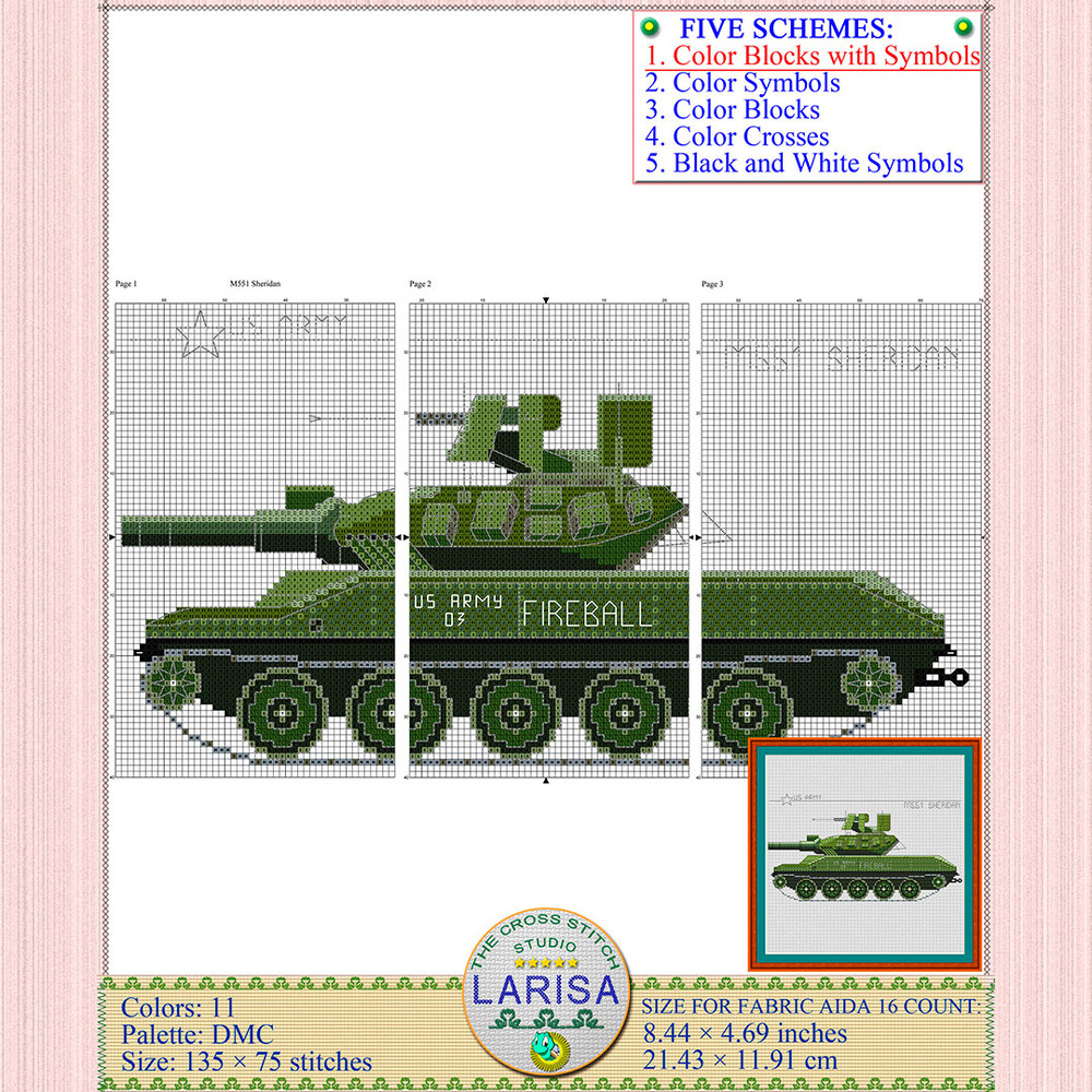 American M551 Sheridan tank illustration