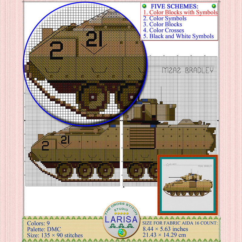 Cross stitch pattern of Bradley IFV