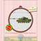 Cross stitch of Chieftain tank A12345